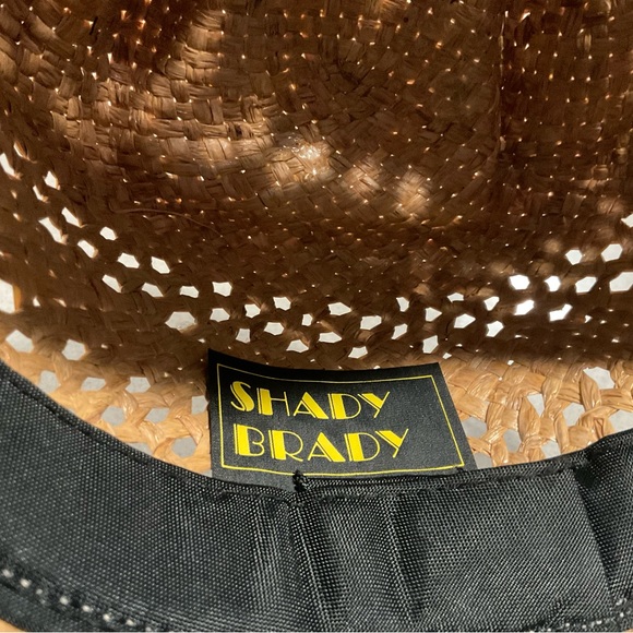 Shady Brady Cowgirl Western Straw Hat with Buffalo Nickel Trim - Picture 4 of 9